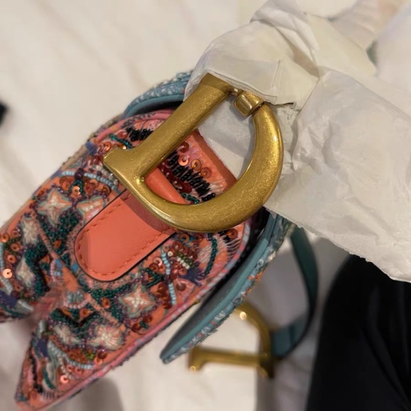 Super rare Dior limited sequin saddle bag - Picture 6 of 7